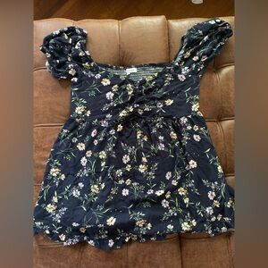 Motherhood Top with Floral Design